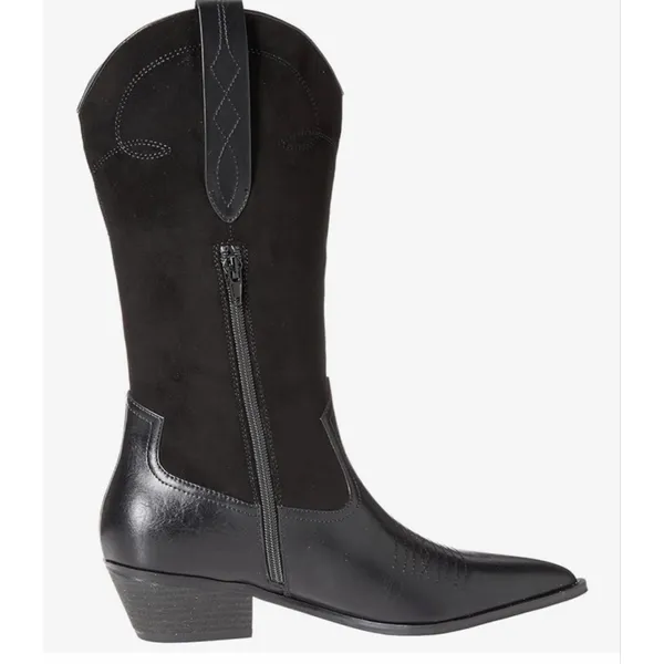 NEW The Drop Black Cowboy Cowgirl Ace Midshaft Western Boot 11 - Image 8