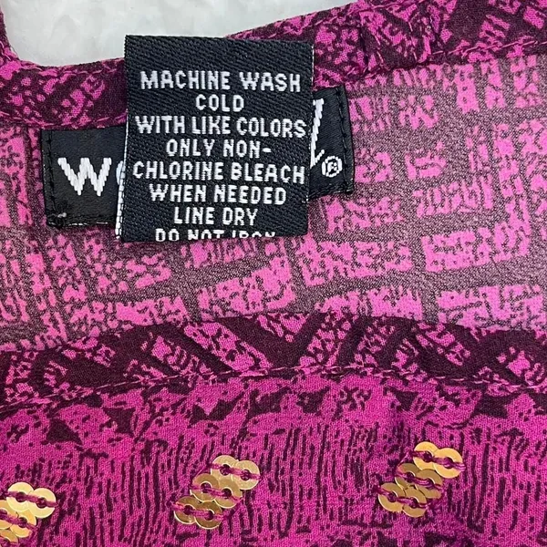 Wet Seal Y2K Pink Black Mesh Cami Top Size L - Image 7