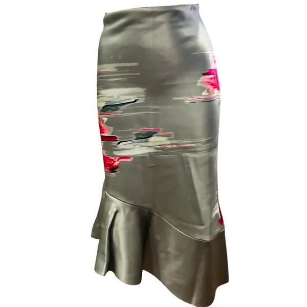 H&M Conscious Exclusive light green asymmetrical skirt Size 4 - Image 6