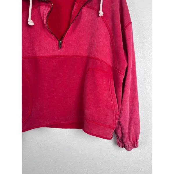 Hem & Thread Women's 1/4‎ Zip Pullover Sz M - Image 3