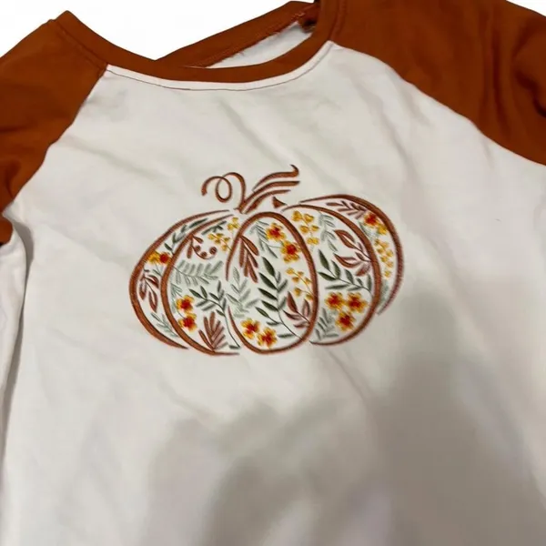 Cherry LA Embroidered Pumpkin‎ Top - Image 2