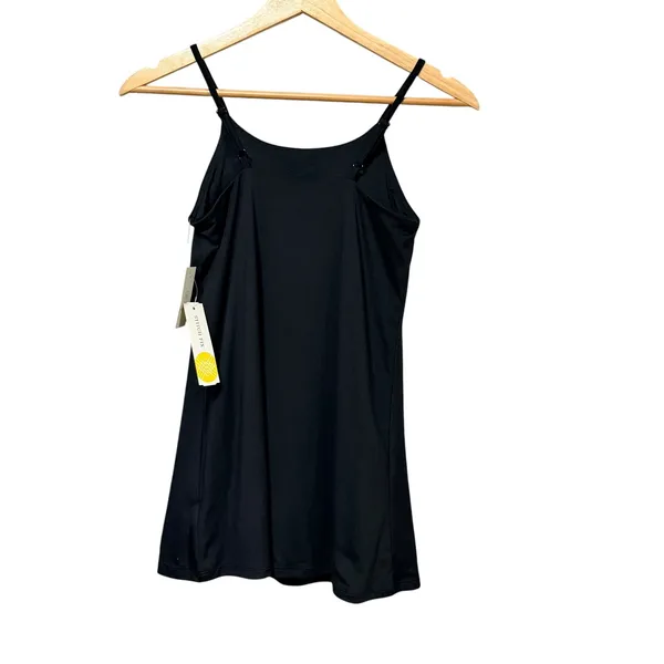 We Wander Womens Performance Jersey Dress Black Built-in Shorts Size M NWT - Image 2