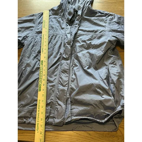 Cabelas Women Blue Zip Windbreaker Rain Jacket lightweight‎ Size Small Outdoor - Image 3