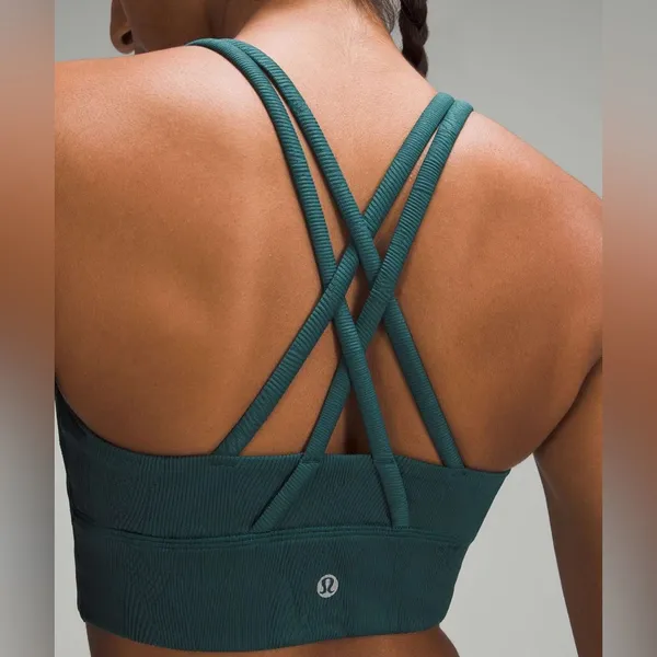 Lululemon Energy Longline Ribbed Bra *Medium Support, B–D Cups - Storm Teal - Image 11