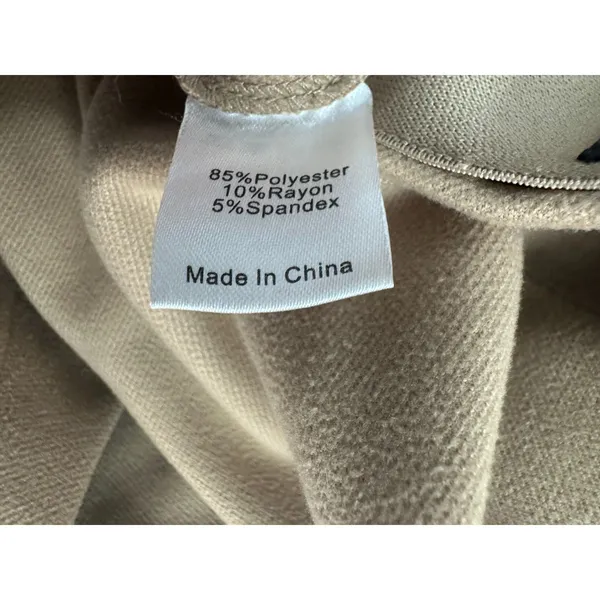 Tuckernuck Beige Pull On Zipper Ponte Pants Size XS - Image 3