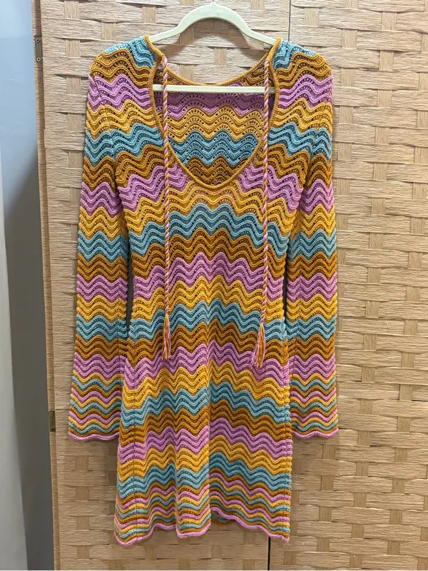 SAYLOR Suzette Mini Dress $275 MSRP XS/S CROCHET Summer Whimsical - Image 6