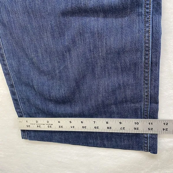 NWT J. Crew Wide Leg Denim‎ Trouser Pant In Signature Stretch Dark Wash Size 33 - Image 6