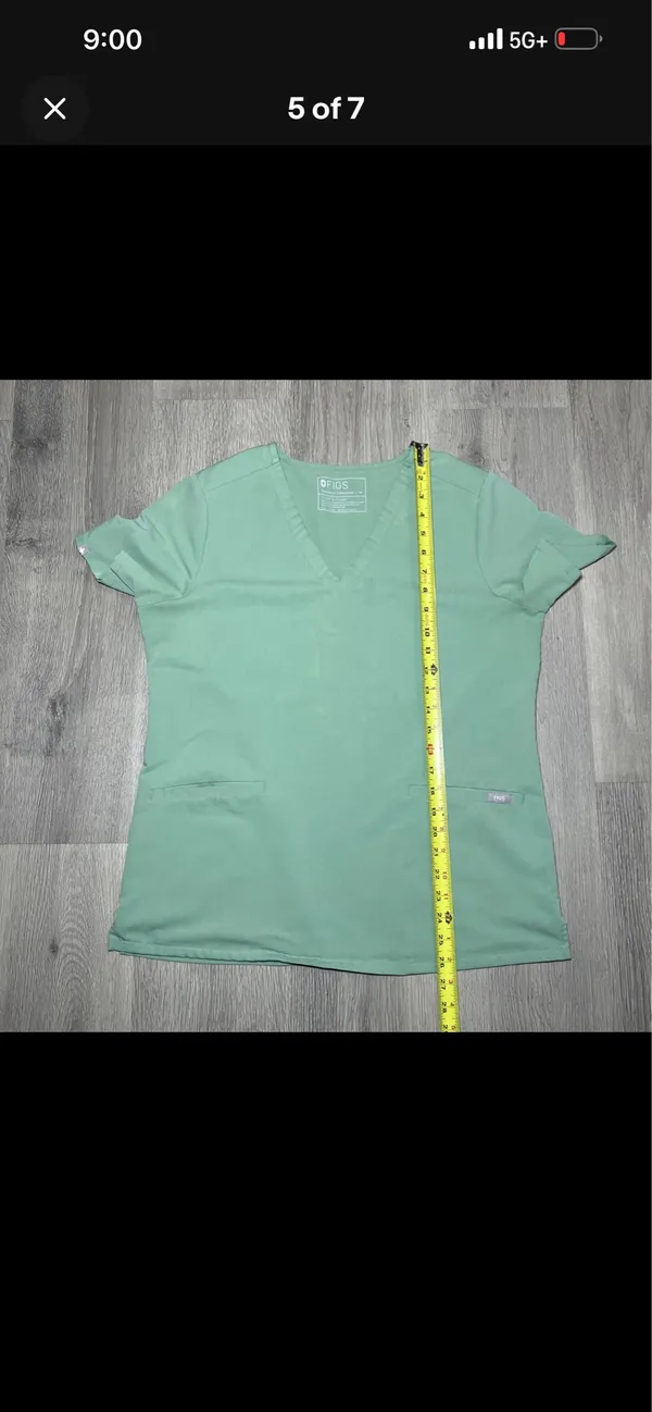 FIGS Scrub Top Jade Green - Image 5