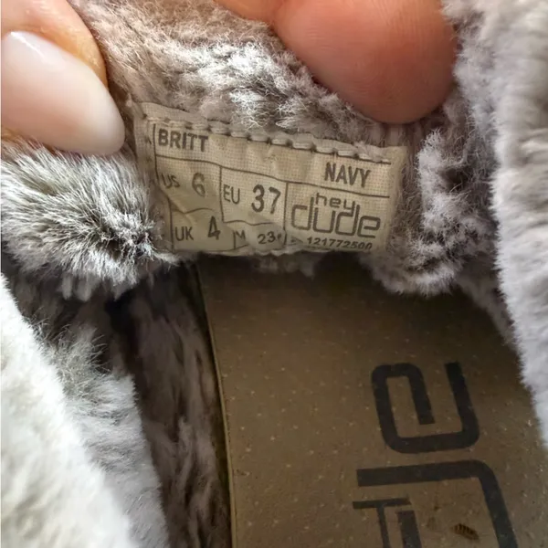 Hey Dude Women's Britt Navy Sherpa Lined Boot Lace Up Shoe‎ Winter Cozy W6 - Image 6