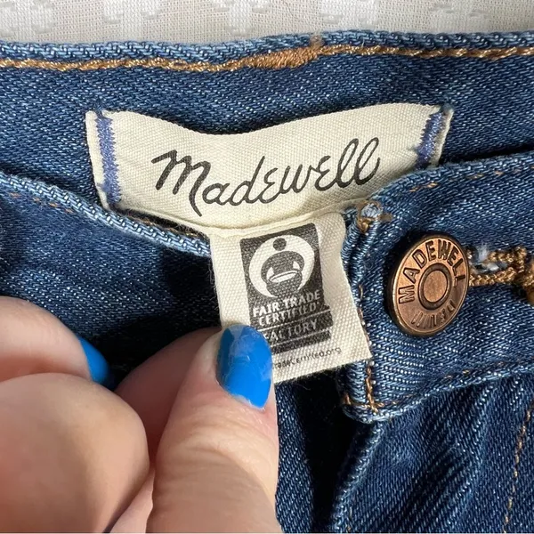 Madewell Dark Wash‎ High Rise Baggy Straight Jeans - Image 4