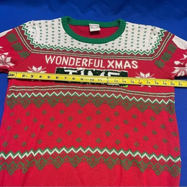 Christmas Sweater sequins L - Image 5