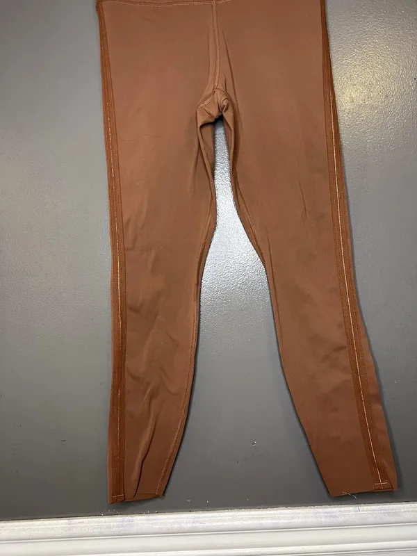 Nike Dri-FIT Leggings Womens Medium Brown High Rise Ankle Yoga Pants CJ4203-275 - Image 4