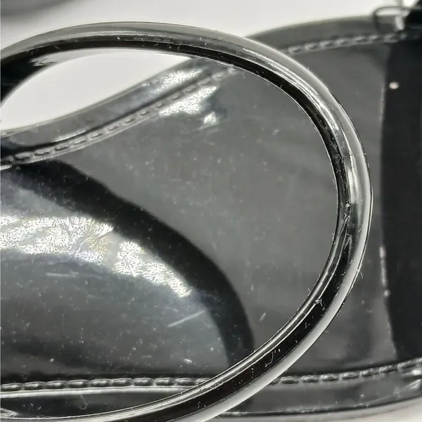 Steve Madden Pike Strappy Jelly Sandals Shoes Womens Size 10 Black Slip On Flats - Image 8