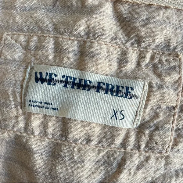Free People We The Free Off Duty Striped Oversized Cotton Shirt XS - Image 5