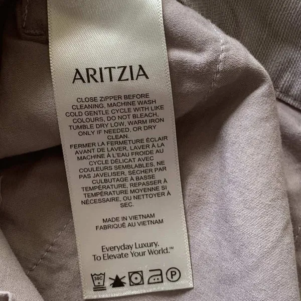 Aritzia Wilfred Limitless Pant Women 0 Cruise Linen Wide Leg High Rise Minimal - Image 6