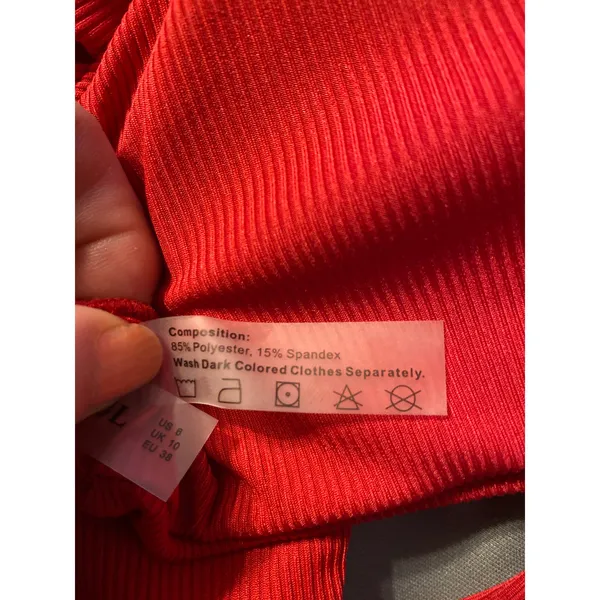 Brand New Zaful Women's Size 6 Red Bikni Set Bottoms Top - Image 6