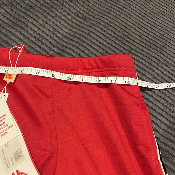 Kappa Track Pants Womens XSmall Red Elastic Waist Low-Rise Performance Pull On - Image 9
