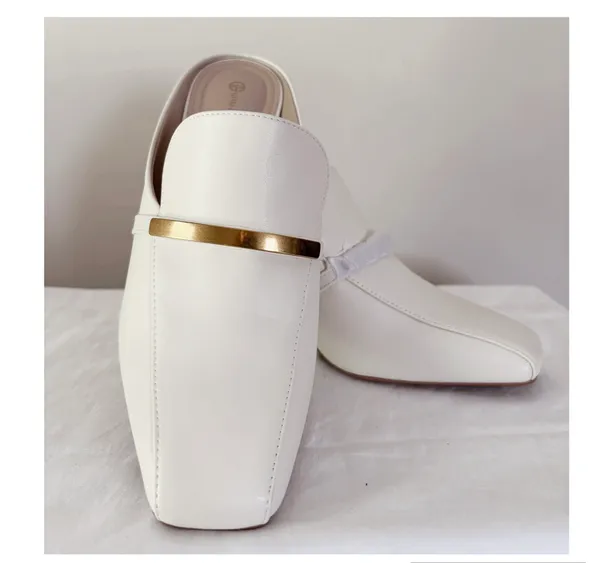 Giani Bernini Ivory slip on mules  - Image 3