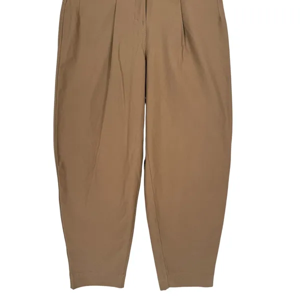 Lululemon Womens City Sleek Mid-Rise Barrel-Leg Pants Tan LW5FF8S Size 24 Preppy - Image 9