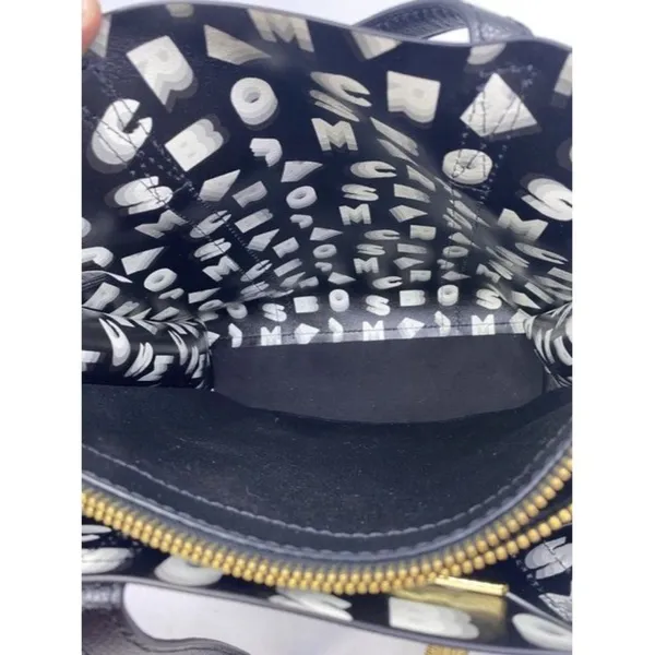 Marc Jacobs Repeat Black Leather Cross Body Bag - Image 11