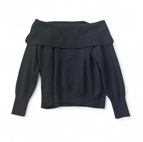 Express Cloud Soft Fold Over Off The Shoulder Sweater - Image 3
