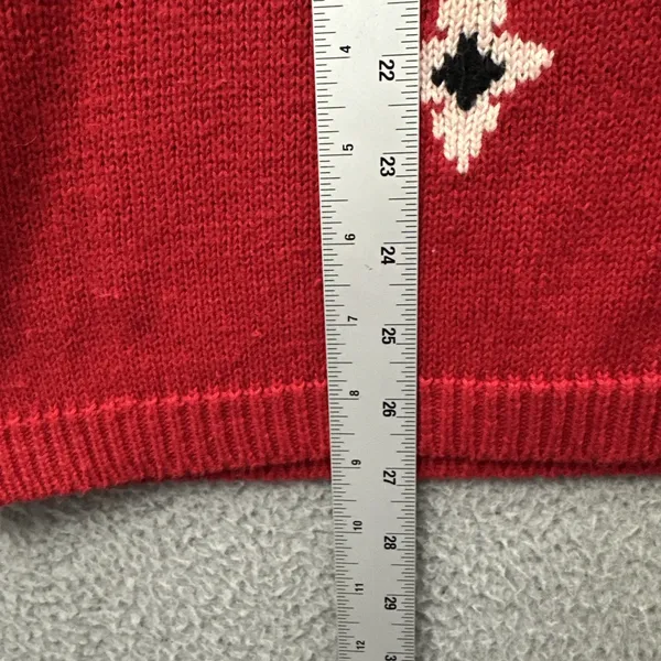 Vintage Lucia Knit Sweater 90s Retro Folk Motif‎ Grandmacore Cottage Women's XL - Image 7