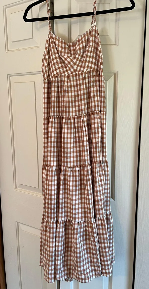 Hello Molly Maxi Gingham Dress - Image 3