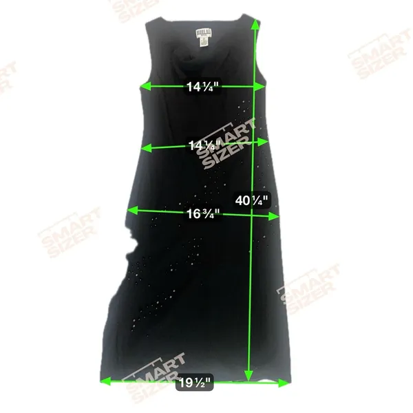 VTG Y2k Black Beaded Sheer Midi‎ Dress Flowy Whimsigoth Fairy Grunge 6P Dark Fem - Image 6