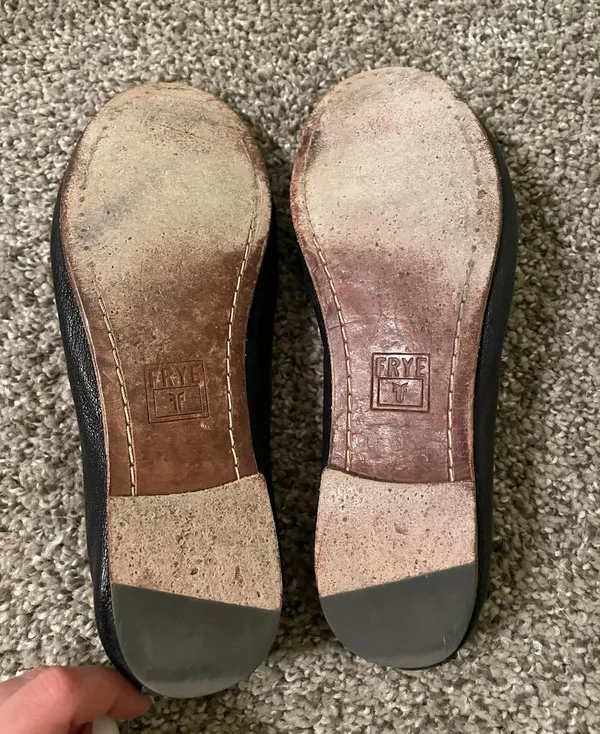 Frye Carson Leather Ballet Flats - Image 3