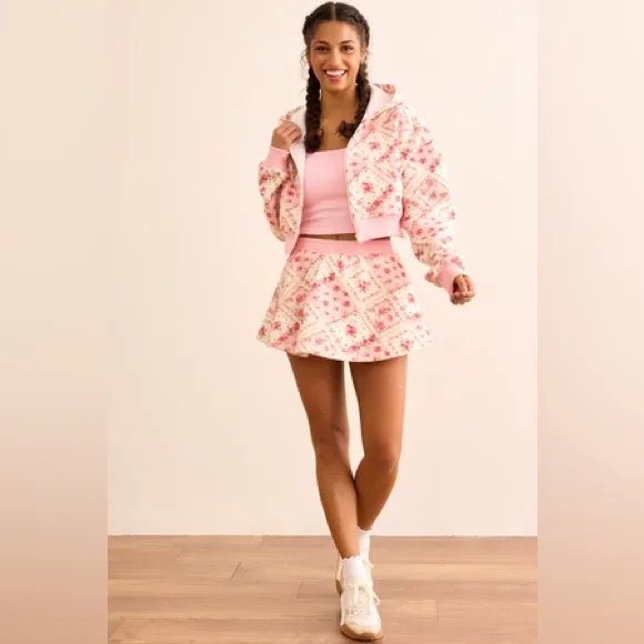 Altar'd State Pink Floral Sweater - Image 3
