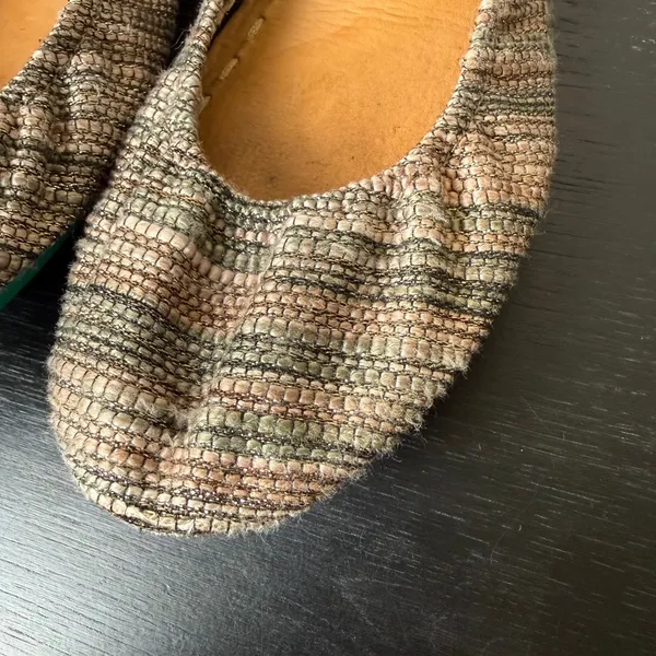 Tieks by Gavrieli Razzle Dazzle Multicolor Woven Metallic Ballet Flats Shoes 9 - Image 3