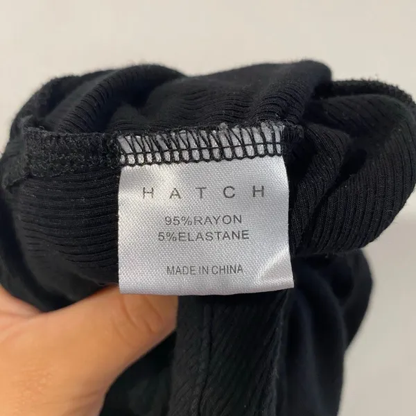 HATCH Black Henley Tank Top Size s Sleeveless Maternity Relaxed Fit - Image 7