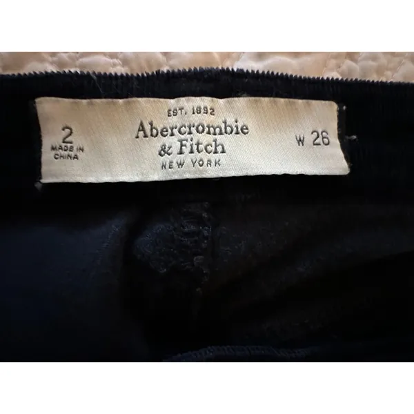 Abercrombie & Fitch Navy Corduroy Skinny Pants Women's Sz 2 Waist 26 - Image 8