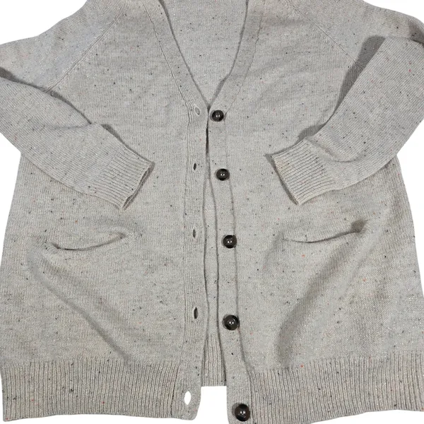 Cavalini Sweater‎ Collection Knit Cardigan Speckled Wool Blend Button Front S - Image 6