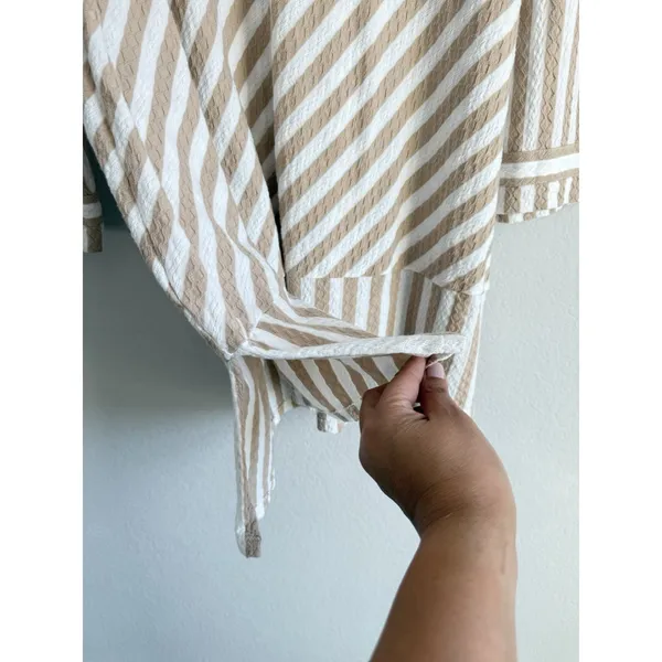Soft Surroundings Women's Beige White Stripe Glorieta Tunic Crew Neck Size 2X‎ - Image 8