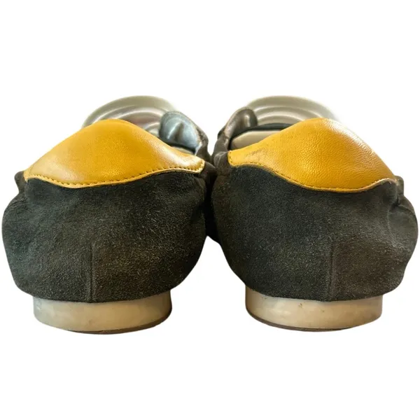 Tory Burch Retro Olive Suede Trainers Sneakers Size 9‎ - Image 4