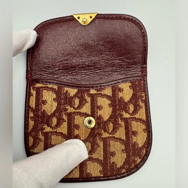 Christian Dior Oblique Coin Wallet Rare Vintage - Image 5
