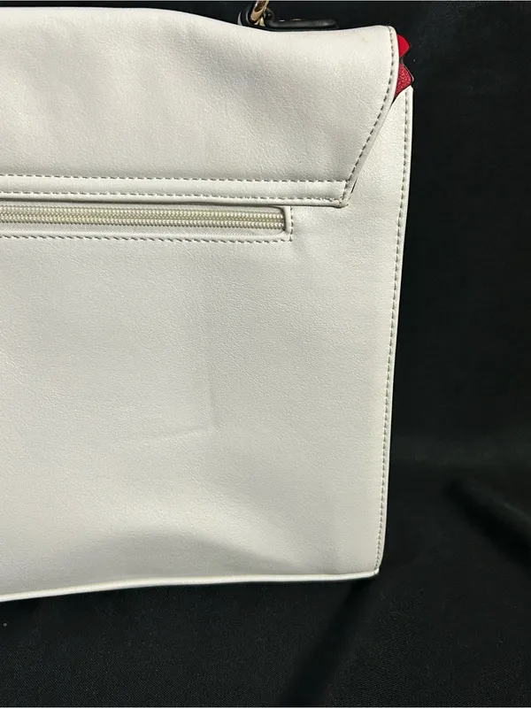 Unbranded White Top-Handle Lego Design Love Accent Satchel Shoulder Bag NWT - Image 6