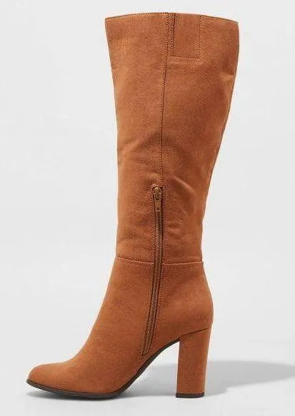 A New Day Cognac Knee High Boots 8.5 - Image 2