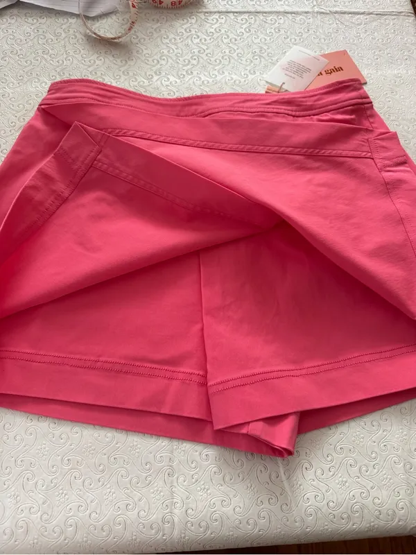 Cult Gaia hot pink mini skirt skort Alma short blossom nwt size medium it girl - Image 13