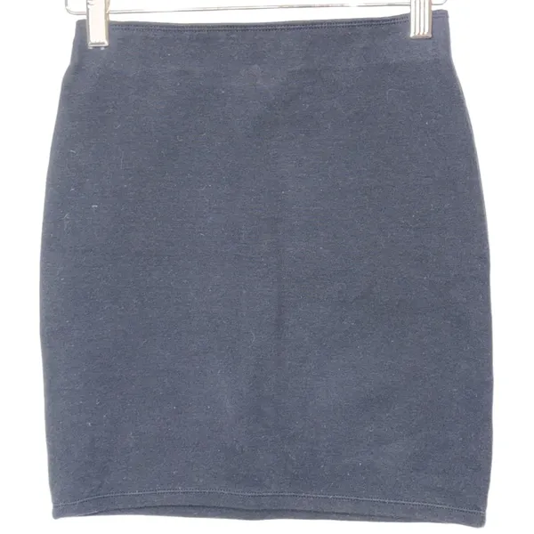 NEW Abercrombie & Fitch Black Cotton Pencil Skirt Mini Skirt Womens Size XS - Image 3