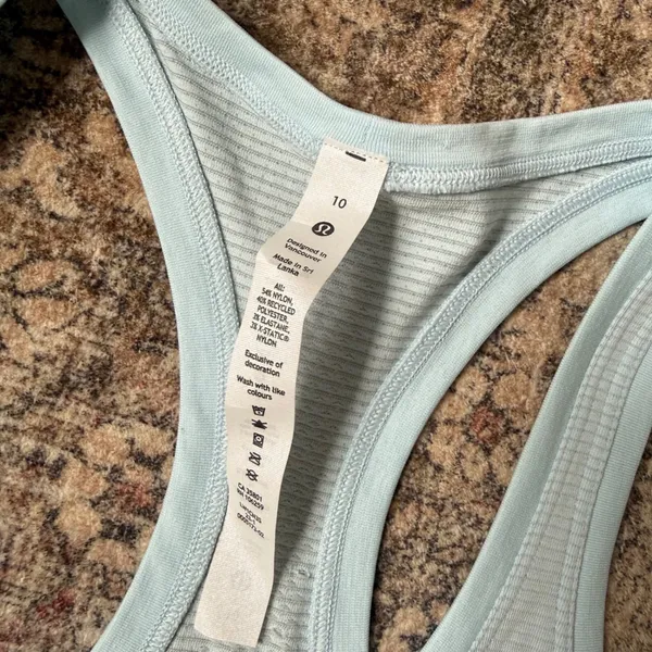 Lululemon Swiftly Tech Racerback Tank Top 2.0 Sheer Blue Size 10 - Image 5