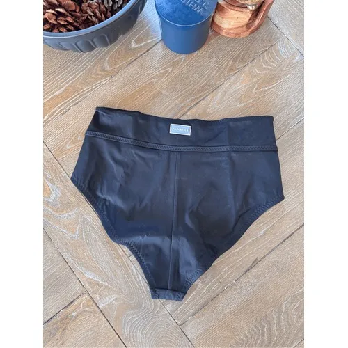 Fabletics Boardwalk High-Waisted Swim Bottom Womens Black Medium‎ (T1) - Image 4