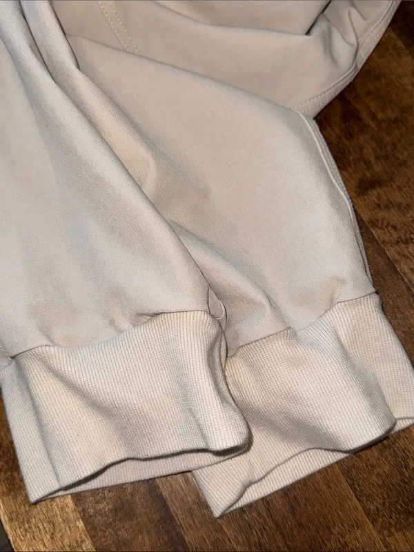 OLD NAVY StretchTech Quick Dry Cream Joggers XL Athleisure Loungewear Casual - Image 8
