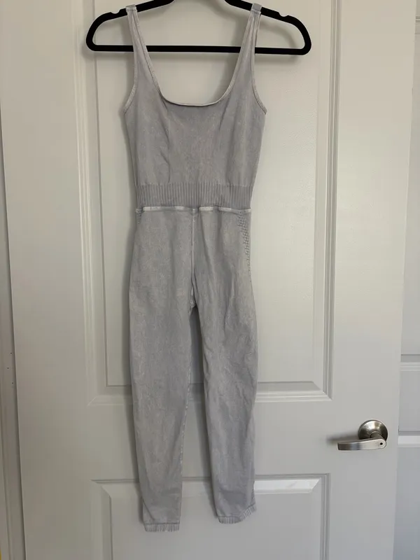 Free People Movement Good Karma Onesie | XS/S | Ice Grey - Image 6