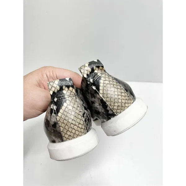 Franco Sarto Loafer Womens Size 5 Snakeskin Print Slip On‎ Square Toe Shoes - Image 9