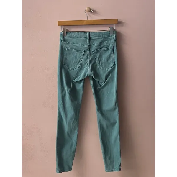 GAP Women's Teal Low Rise Skinny Jeans Size 24 - Image 10