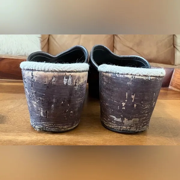 Leather Wearable Art Clogs Size 7 - Image 6