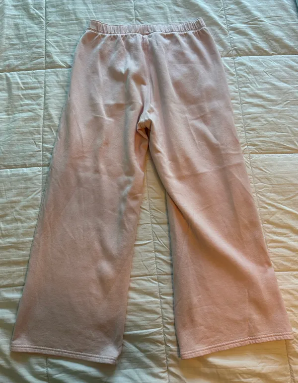 Hollister Pink Wide Leg Sweatpants - Image 3