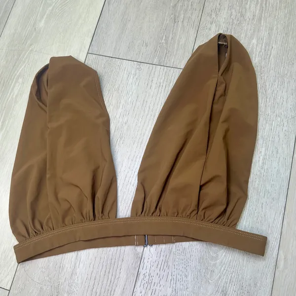 Bumpsuit The‎ Eddie swim top chestnut maternity swim top bathing suit XL brown - Image 4